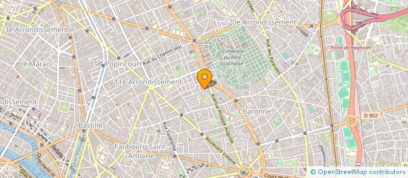 localisation de l'entreprise JEAN MARTIN TAPISSIER SH à PARIS