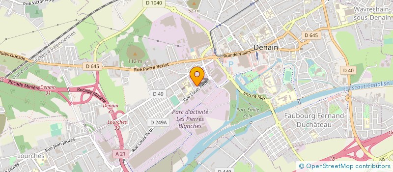 localisation de l'entreprise JEAN-MARY MUSY ESPACES VERTS ELAGAGE  DENAIN