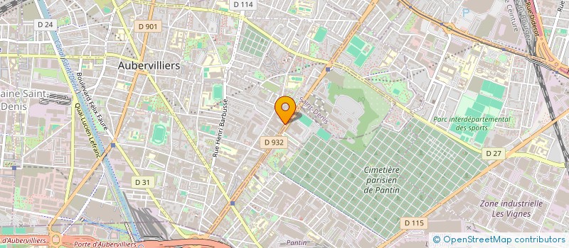 localisation de l'entreprise JEAN MICHEL FRANCK à AUBERVILLIERS