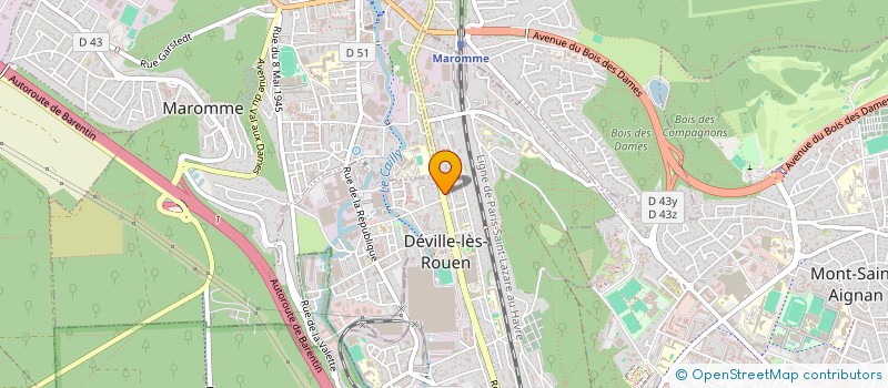 localisation de l'entreprise JEAN-MICHEL GASTECLOU, ERIC RUNGEARD ET DELPHINE MALO, NOTAIRES, ASSOCIES D'UNE SOCIETE CIVILE PROFESSIONNELLE TITULAIRE  DEVILLE-LES-ROUEN