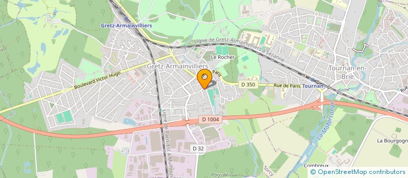 localisation de l'entreprise JEAN MICHEL HUOT PRODUCTIONS  GRETZ-ARMAINVILLIERS