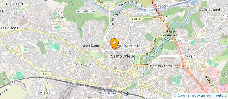 localisation de l'entreprise JEAN-MICHEL JUILLAN ET TUGDUAL BOREL COMMISSAIRES-PRISEURS JUDICIAIRES ASSOCIES, SOCIETE CIVILE PROFESSIONNELLE TI à SAINT-BRIEUC