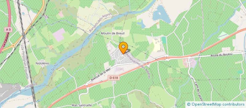 localisation de l'entreprise JEAN MICHEL JUSTAFRE CAN DE LOSTE  MONTESQUIEU-DES-ALBERES