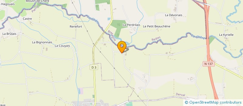 localisation de l'entreprise JEAN MOINEAU SARL  DERVAL