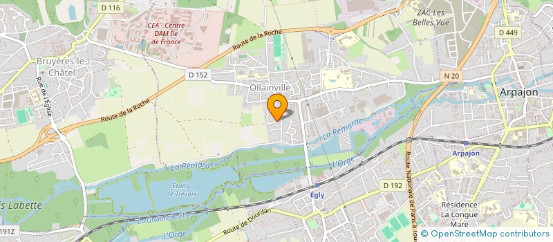 localisation de l'entreprise JEAN MOULIN  OLLAINVILLE