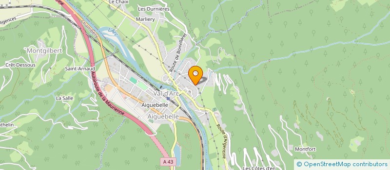 localisation de l'entreprise JEAN NOEL BUGNON ELECTRICITE  VAL-D'ARC