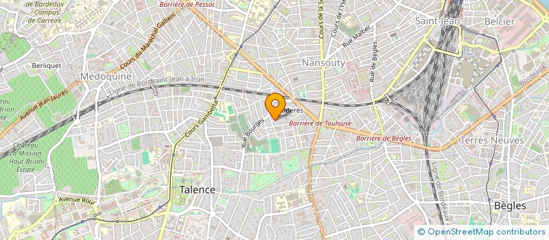 localisation de l'entreprise JEAN NUAGES  TALENCE