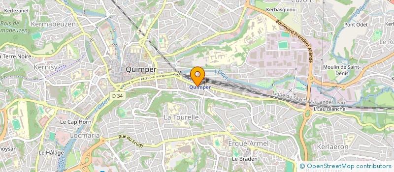 localisation de l'entreprise JEAN ONE  QUIMPER