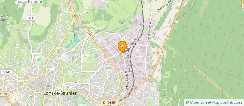 localisation de l'entreprise JEAN PAGNIER SAS à LONS-LE-SAUNIER