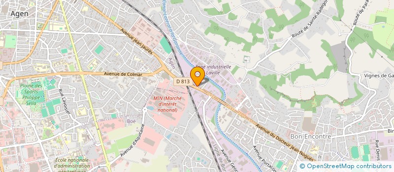 localisation de l'entreprise JEAN PATISSIER  BON-ENCONTRE