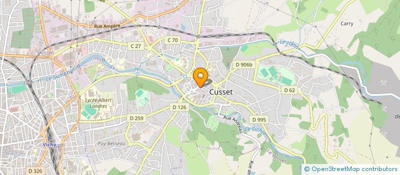 localisation de l'entreprise JEAN PAUL BAYLE à CUSSET