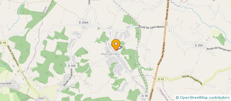 localisation de l'entreprise JEAN-PAUL CASTAGNET ET FILS  HORSARRIEU