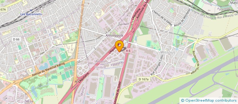 localisation de l'entreprise JEAN PAUL DUSSOURT à ANTONY