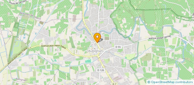 localisation de l'entreprise JEAN-PAUL GABRIELLE - EVENEMENTS.  AUBIGNAN