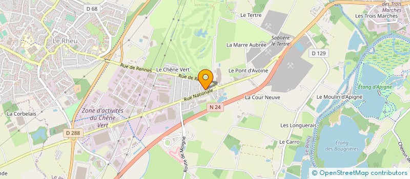 localisation de l'entreprise JEAN PAUL GUIOL SERVICES à LE RHEU