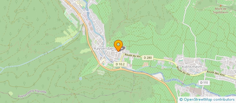 localisation de l'entreprise JEAN PAUL SICK KAYSERSBERG  KAYSERSBERG VIGNOBLE
