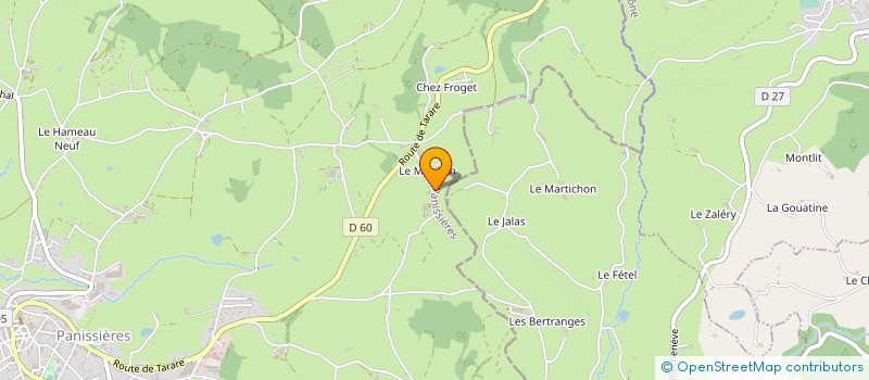 localisation de l'entreprise JEAN-PAUL VIGNON  PANISSIERES