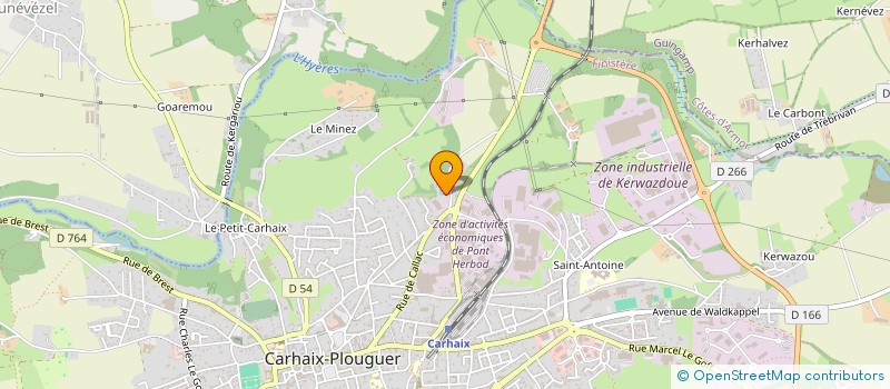 localisation de l'entreprise JEAN PERENNES à CARHAIX-PLOUGUER