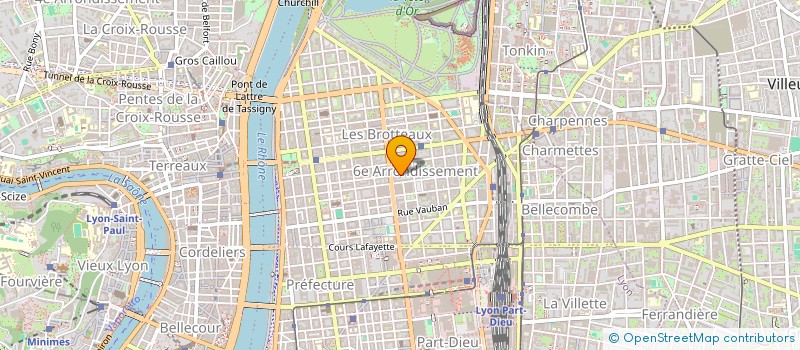 localisation de l'entreprise JEAN PHILIPPE ROLLAND  LYON 6EME