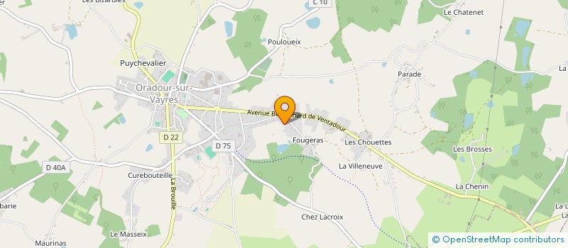 localisation de l'entreprise JEAN-PIERRE BURBAUD à ORADOUR-SUR-VAYRES