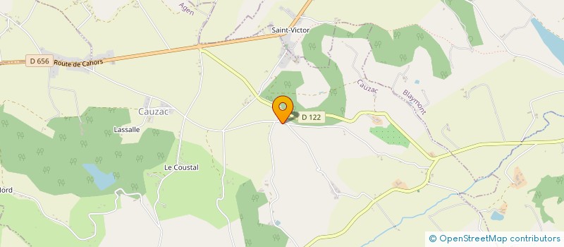 localisation de l'entreprise JEAN PIERRE CAVAILLE  CAUZAC