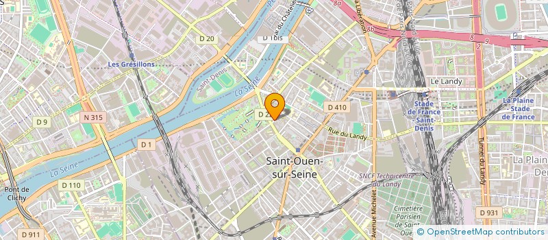 localisation de l'entreprise JEAN-PIERRE CHEBASSIER à SAINT-OUEN-SUR-SEINE