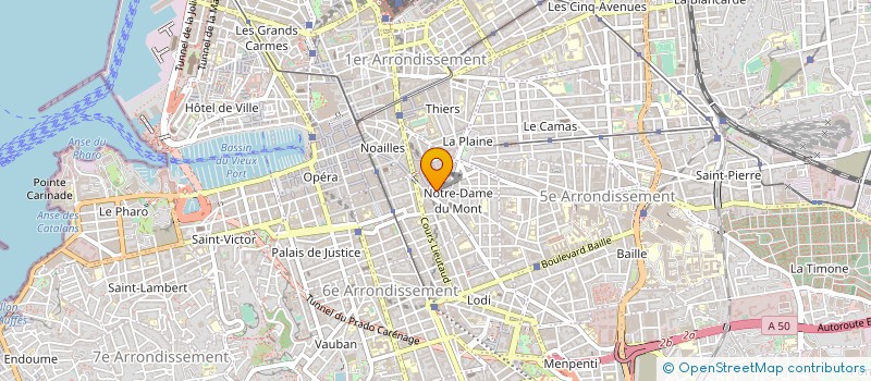 localisation de l'entreprise JEAN-PIERRE ESCRIVA ET COMPAGNIE à MARSEILLE 6EME