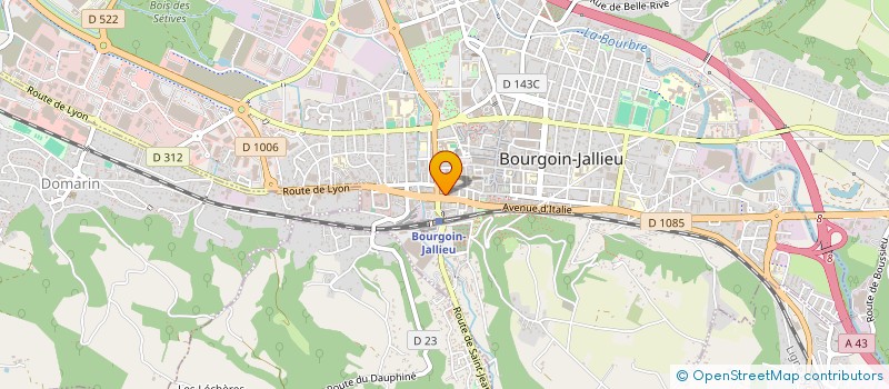 localisation de l'entreprise JEAN PIERRE GOY MOTOCHAP à BOURGOIN-JALLIEU