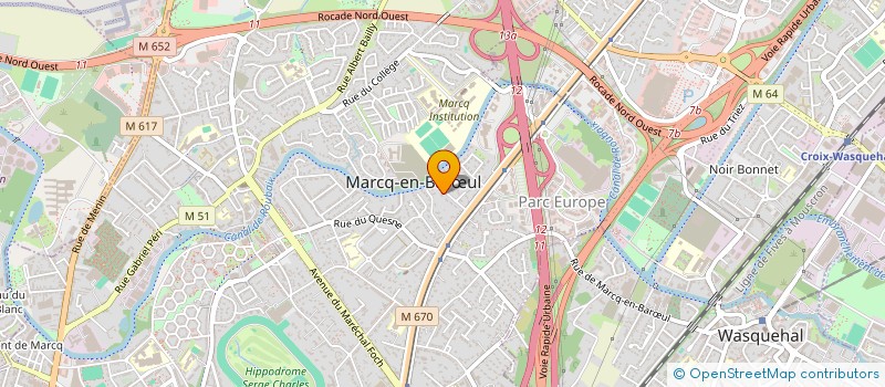 localisation de l'entreprise JEAN-PIERRE GUILLON CONSEILS à MARCQ-EN-BARŒUL