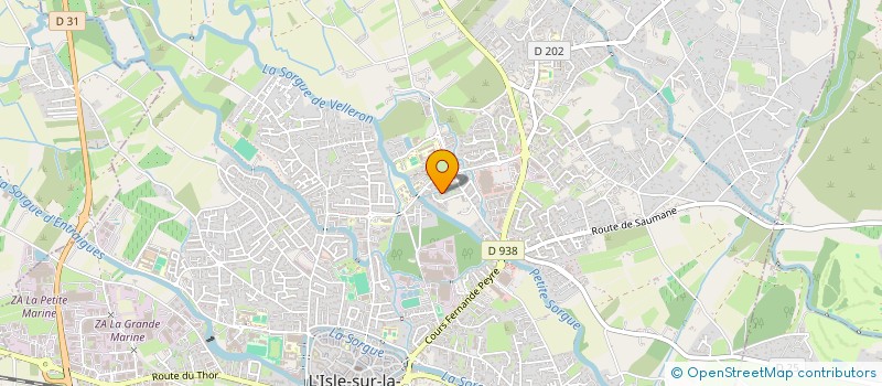 localisation de l'entreprise JEAN-PIERRE HUGUES  L'ISLE-SUR-LA-SORGUE