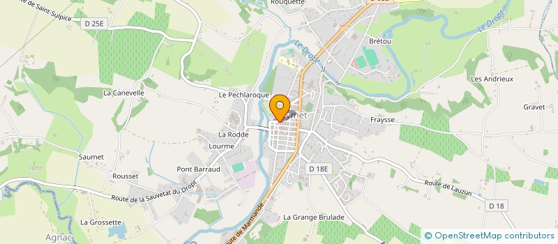 localisation de l'entreprise JEAN PIERRE LAVAUD à EYMET