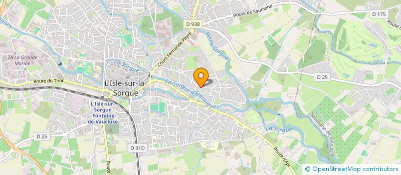 localisation de l'entreprise JEAN-PIERRE LENZI  L'ISLE-SUR-LA-SORGUE