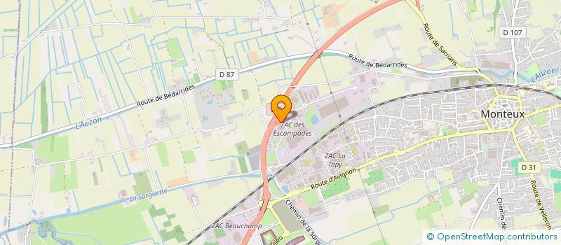 localisation de l'entreprise JEAN PIERRE PISCINE CONSTRUCTION  MONTEUX