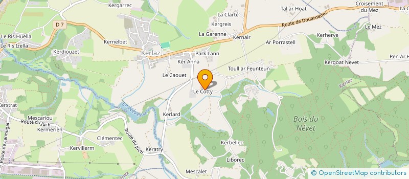 localisation de l'entreprise JEAN-PIERRE SALIOU  KERLAZ