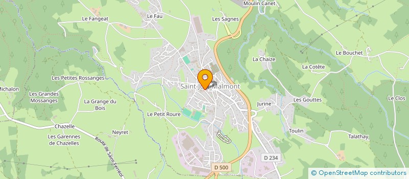 localisation de l'entreprise JEAN-PIERRE SAMUEL EDITION à SAINT-JUST-MALMONT
