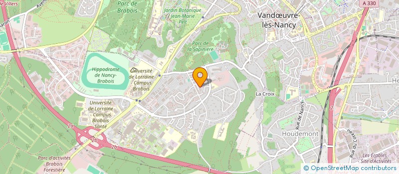 localisation de l'entreprise JEAN-PIERRE THOMAS HOLDING  VANDUVRE-LES-NANCY