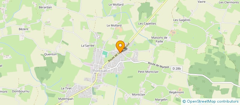 localisation de l'entreprise JEAN PONSARD ELECTRICITE GENERALE  FOISSIAT