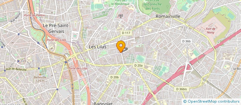 localisation de l'entreprise JEAN RIGOLE à LES LILAS