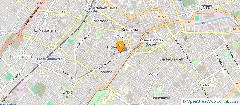 localisation de l'entreprise JEAN ROSTAND PRODUCTION  ROUBAIX