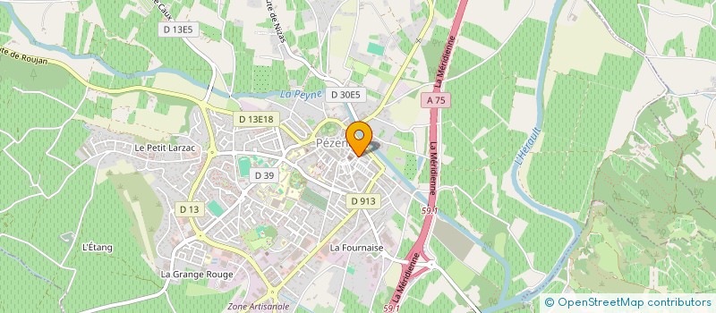 localisation de l'entreprise JEAN ROUSSAC à PEZENAS