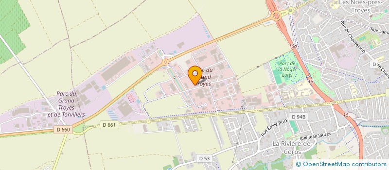 localisation de l'entreprise JEAN ROUSSEAU - MANUFACTURE DE L'AUBE  SAINTE-SAVINE