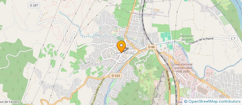 localisation de l'entreprise JEAN SAMARD MAITRE D'OEUVRE EN BATIMENT à SAINT-PERAY