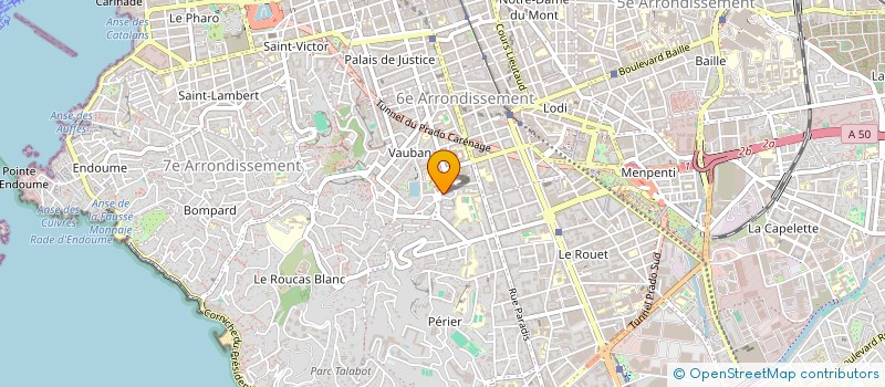 localisation de l'entreprise JEAN SAMY ANGE  MARSEILLE 6