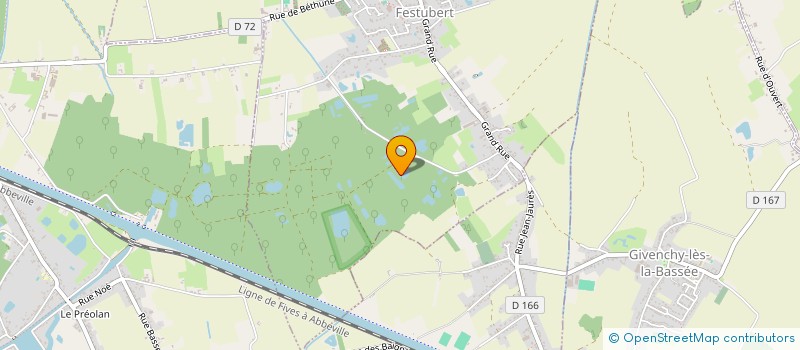 localisation de l'entreprise JEAN THOMAS  FESTUBERT