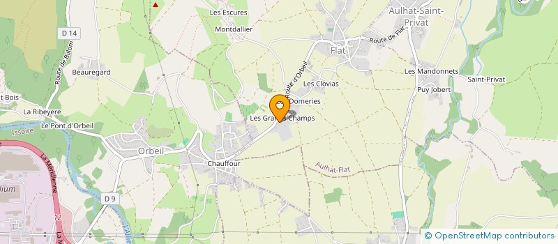 localisation de l'entreprise JEAN VIGNAND  ISSOIRE