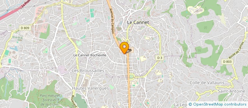 localisation de l'entreprise JEAN VIVIANE DIFFUSION à LE CANNET