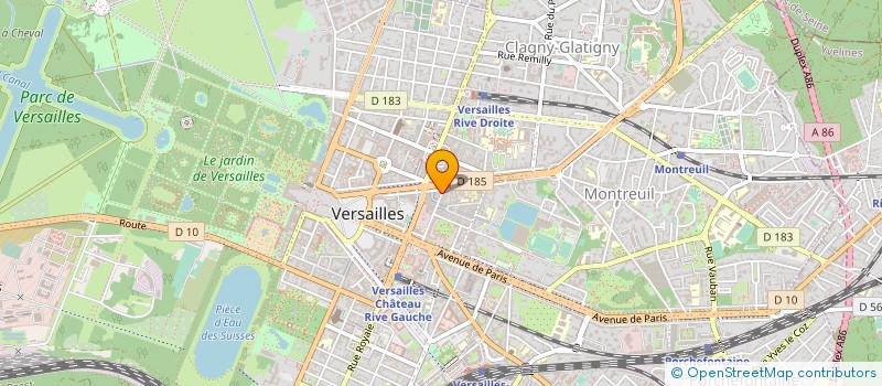 localisation de l'entreprise JEAN YVES DUFAIX EXPERTISES à VERSAILLES