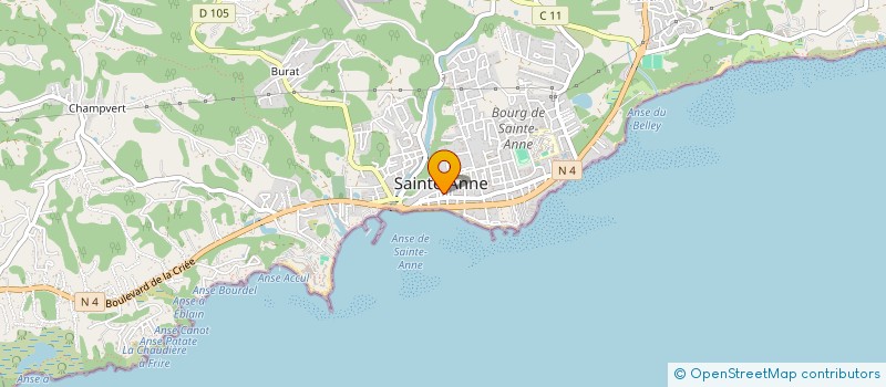 localisation de l'entreprise JEAN YVES GRANDISSON BTP à SAINTE ANNE