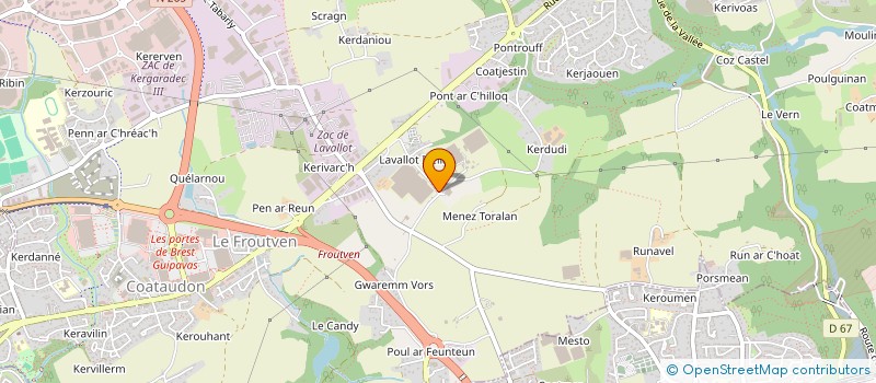 localisation de l'entreprise JEAN YVES LEON  GUIPAVAS