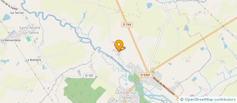 localisation de l'entreprise JEAN-YVES LHERIAU  LA FORET-SUR-SEVRE